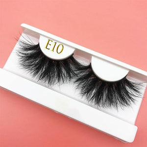 25mm E06 MIKIWI 100% handmade natural  thick  Eye lashes wispy makeup extention tools 3D mink hair volume soft false  eyelashes - Bianca's hair and beauty supply