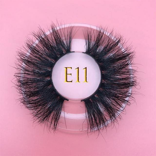 25mm E06 MIKIWI 100% handmade natural  thick  Eye lashes wispy makeup extention tools 3D mink hair volume soft false  eyelashes - Bianca's hair and beauty supply