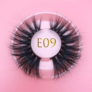 25mm E06 MIKIWI 100% handmade natural  thick  Eye lashes wispy makeup extention tools 3D mink hair volume soft false  eyelashes - Bianca's hair and beauty supply