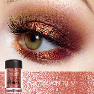 FOCALLURE Glitter Eye Shadow 18 Colors Cosmetic Makeup Diamond Lips Loose Makeup Eyes Pigment Powder Comestic Single Eye Shadow - Bianca's hair and beauty supply