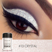 Load image into Gallery viewer, FOCALLURE Glitter Eye Shadow 18 Colors Cosmetic Makeup Diamond Lips Loose Makeup Eyes Pigment Powder Comestic Single Eye Shadow - Bianca's hair and beauty supply
