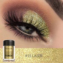 Load image into Gallery viewer, FOCALLURE Glitter Eye Shadow 18 Colors Cosmetic Makeup Diamond Lips Loose Makeup Eyes Pigment Powder Comestic Single Eye Shadow - Bianca's hair and beauty supply
