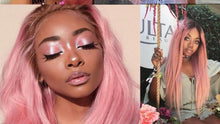 Load image into Gallery viewer, Beumax Bundles With Closure Straight Pink Blonde Human Hair Bundles - Bianca's hair and beauty supply
