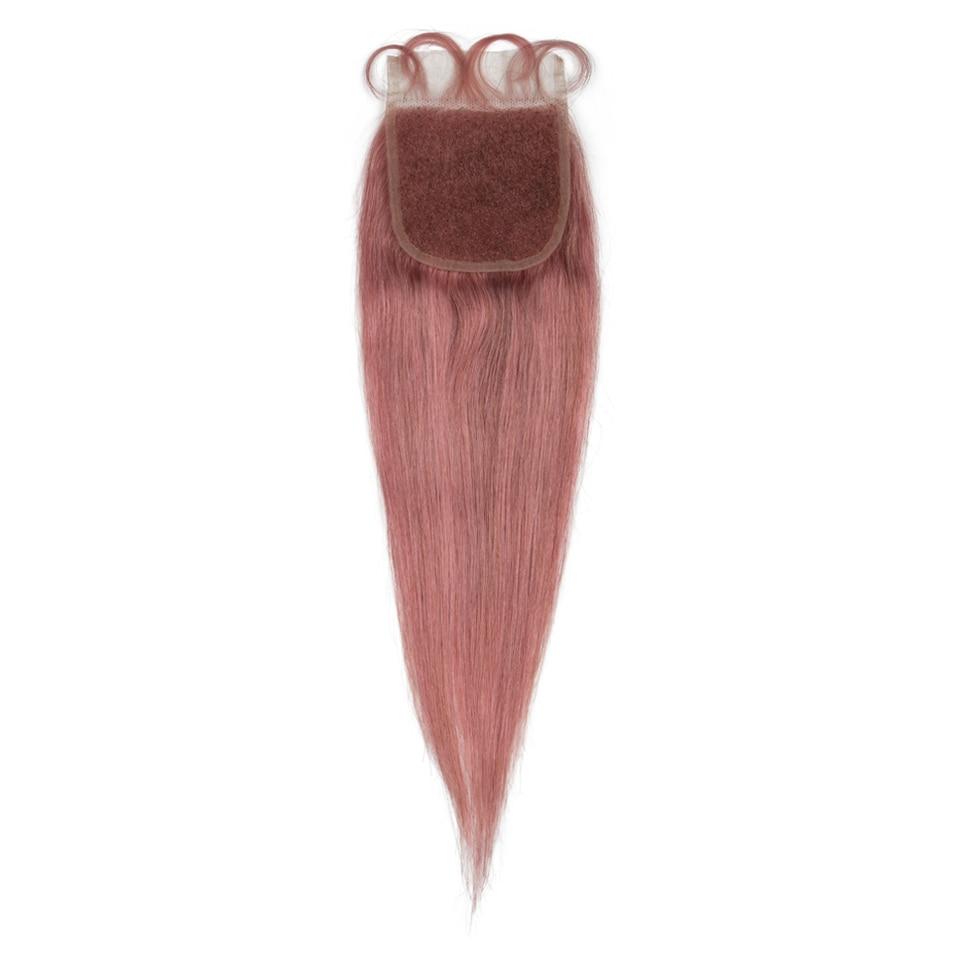 Beumax Bundles With Closure Straight Pink Blonde Human Hair Bundles - Bianca's hair and beauty supply