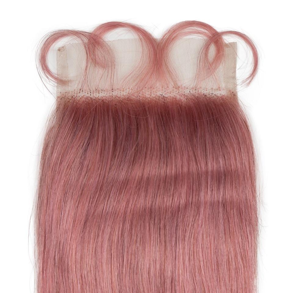 Beumax Bundles With Closure Straight Pink Blonde Human Hair Bundles - Bianca's hair and beauty supply