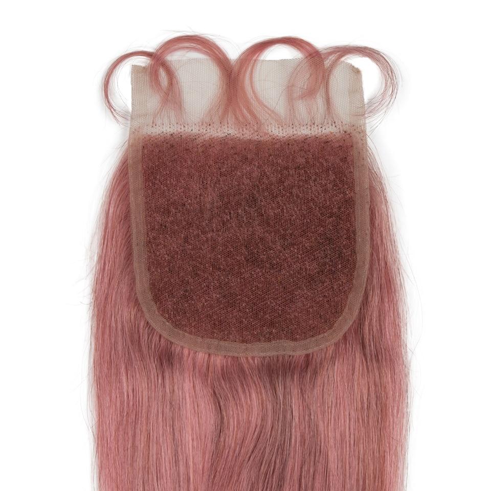 Beumax Bundles With Closure Straight Pink Blonde Human Hair Bundles - Bianca's hair and beauty supply