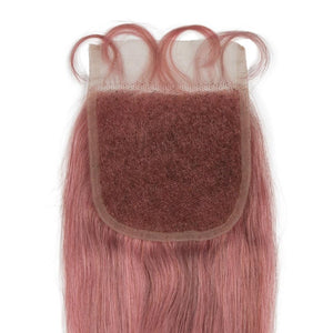 Beumax Bundles With Closure Straight Pink Blonde Human Hair Bundles - Bianca's hair and beauty supply