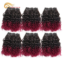 Load image into Gallery viewer, Brazilian Bohemian Curly 100% Remy Human Hair Double Drawn Funmi Hair 8 inches 6Pcs/lot Can Make A Wig For Women Htonicca - Bianca's hair and beauty supply
