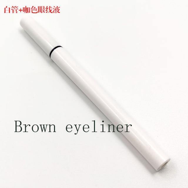 10PCS Lashes Magic Self-adhesive Liquid Eyeliner Glue for Makeup Eyelashes Tool Magnet-free Glue-free Long Lasting Pen Pencil - Bianca's hair and beauty supply