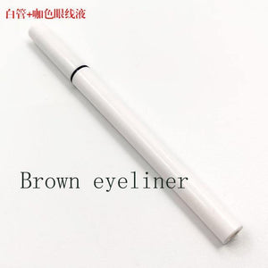 10PCS Lashes Magic Self-adhesive Liquid Eyeliner Glue for Makeup Eyelashes Tool Magnet-free Glue-free Long Lasting Pen Pencil - Bianca's hair and beauty supply