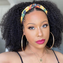 Load image into Gallery viewer, Scarf Wig 250% Density Afro Kinky Curly Headband Wig - Bianca's hair and beauty supply
