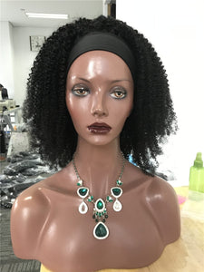 Scarf Wig 250% Density Afro Kinky Curly Headband Wig - Bianca's hair and beauty supply