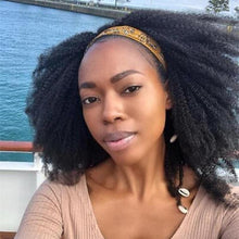 Load image into Gallery viewer, Scarf Wig 250% Density Afro Kinky Curly Headband Wig - Bianca's hair and beauty supply
