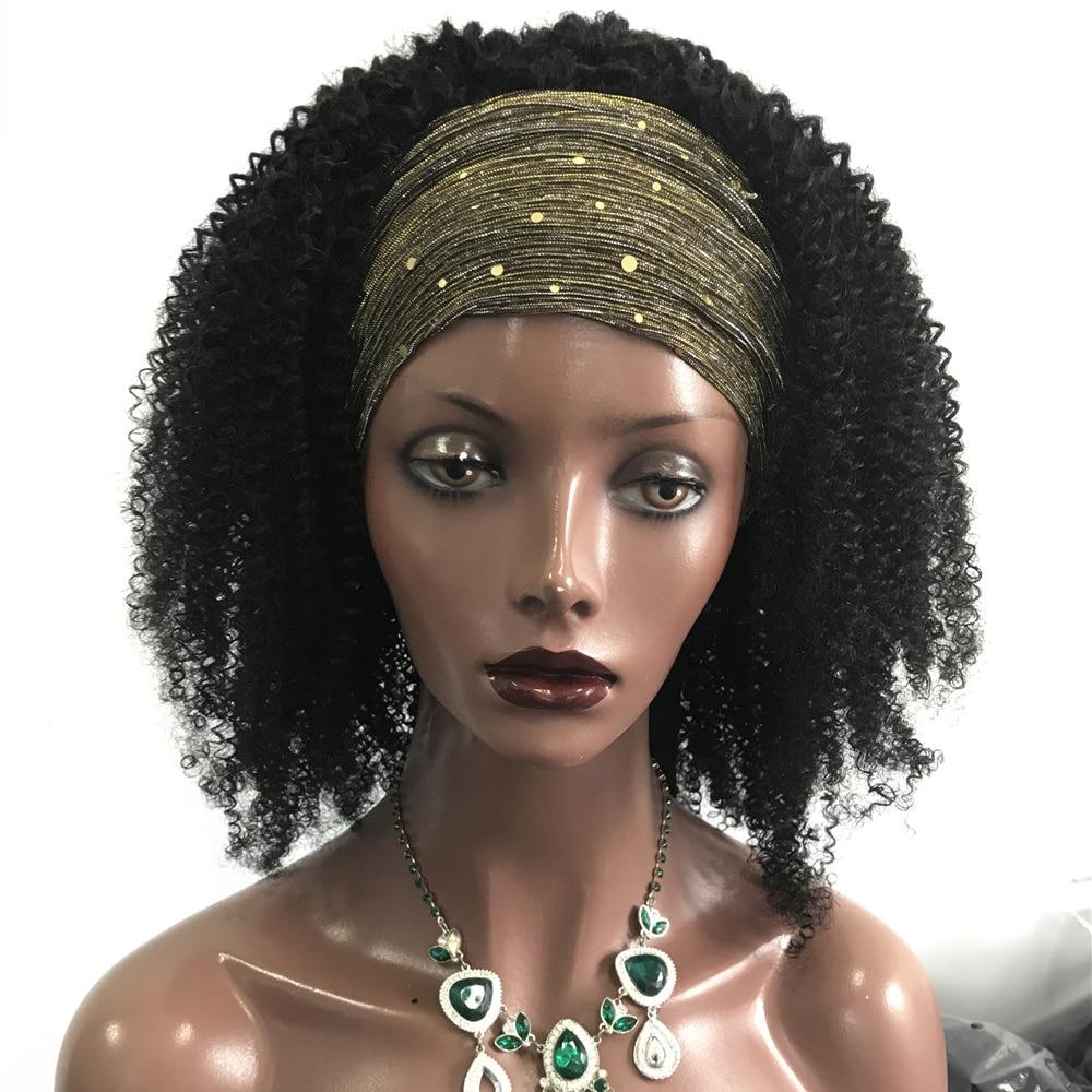 Scarf Wig 250% Density Afro Kinky Curly Headband Wig - Bianca's hair and beauty supply