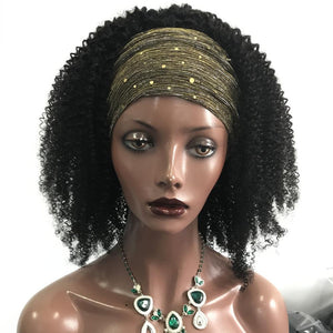 Scarf Wig 250% Density Afro Kinky Curly Headband Wig - Bianca's hair and beauty supply