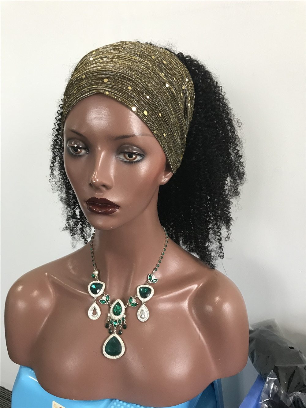 Scarf Wig 250% Density Afro Kinky Curly Headband Wig - Bianca's hair and beauty supply