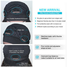Load image into Gallery viewer, Density 250% Curly Wig Human Hair Headband Wig - Bianca's hair and beauty supply
