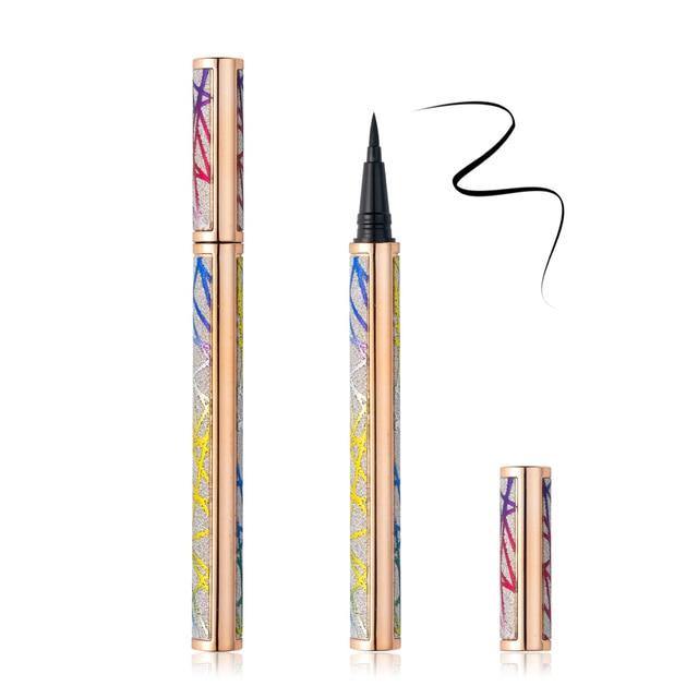 10PCS Lashes Magic Self-adhesive Liquid Eyeliner Glue for Makeup Eyelashes Tool Magnet-free Glue-free Long Lasting Pen Pencil - Bianca's hair and beauty supply