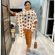 Load image into Gallery viewer, 2021 Dashiki African New Fashion Suit (Dress and Trousers)Bat SLeeve  Suit Super Elastic African For Lady(YDTZ#) - Bianca's hair and beauty supply
