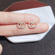 Load image into Gallery viewer, New earrings 2020 tide simple female senior sense niche small French net red earrings small earrings Elegant Prevent Allergy - Bianca's hair and beauty supply
