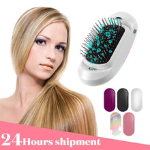 Load image into Gallery viewer, New Version Ionic Hairbrush Potable Negative Ions Dropshipping Niche Product Electric Massage Hairbrush Anti-static Hair Brush - Bianca's hair and beauty supply
