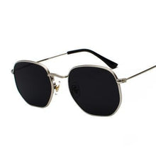 Load image into Gallery viewer, 2021 Square Sunglases Men Hexagon Sun glasses Mannen Women Metal Frame Fishing Glasses Gold gray Eyewear lentes de sol hombre - Bianca's hair and beauty supply
