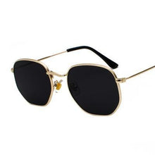 Load image into Gallery viewer, 2021 Square Sunglases Men Hexagon Sun glasses Mannen Women Metal Frame Fishing Glasses Gold gray Eyewear lentes de sol hombre - Bianca's hair and beauty supply
