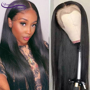 13x6 Lace Front Human Hair Wigs Brazilian Wigs 180% Straight Brown Color Lace Frontal Wigs For Black Women PrePlucked Human Hair - Bianca's hair and beauty supply