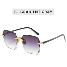 Load image into Gallery viewer, 2021 Square Rimless Sunglasses Women Luxury Brand Designer Summer Red Glasses Fashion Sun glasses For Men UV400 Shades Oculos - Bianca's hair and beauty supply

