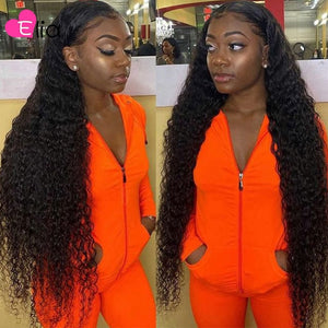 Elia T1B Orange Ginger Red Colored Lace Frontal Wig  Kinky Curly Wigs For Black Women Wigs Brazilian 100% Human Hair Soft 2021 - Bianca's hair and beauty supply