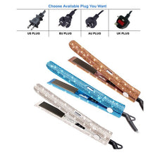 Load image into Gallery viewer, Professional Crystal Hair Flat Iron LCD Digital Display Titanium Plate Diamond Sparkling Rhinestones Hair Straighteners Tools - Bianca's hair and beauty supply
