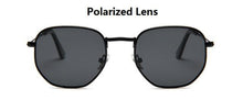 Load image into Gallery viewer, 2021 Square Sunglases Men Hexagon Sun glasses Mannen Women Metal Frame Fishing Glasses Gold gray Eyewear lentes de sol hombre - Bianca's hair and beauty supply
