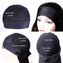 Load image into Gallery viewer, Body Wave Human Hair Wigs Headband Wig Virgin Remy Scarf Wigs - Bianca's hair and beauty supply
