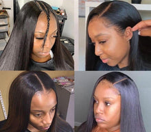 Load image into Gallery viewer, Straight Short Bob Upart Human Hair Wigs for Black Women - Bianca's hair and beauty supply
