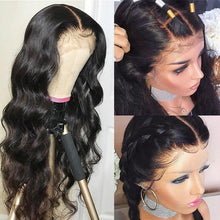 Load image into Gallery viewer, BeuMax Straight Hairs Brazilian 4x4 Lace Closure Human Hair Wigs 180% - Bianca's hair and beauty supply
